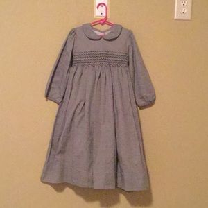 Angels kids long sleeve smocked dress